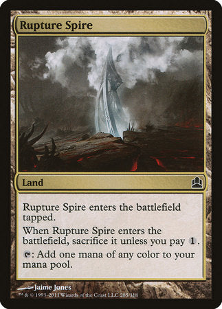 Rupture Spire [Commander 2011] | Spectrum Games