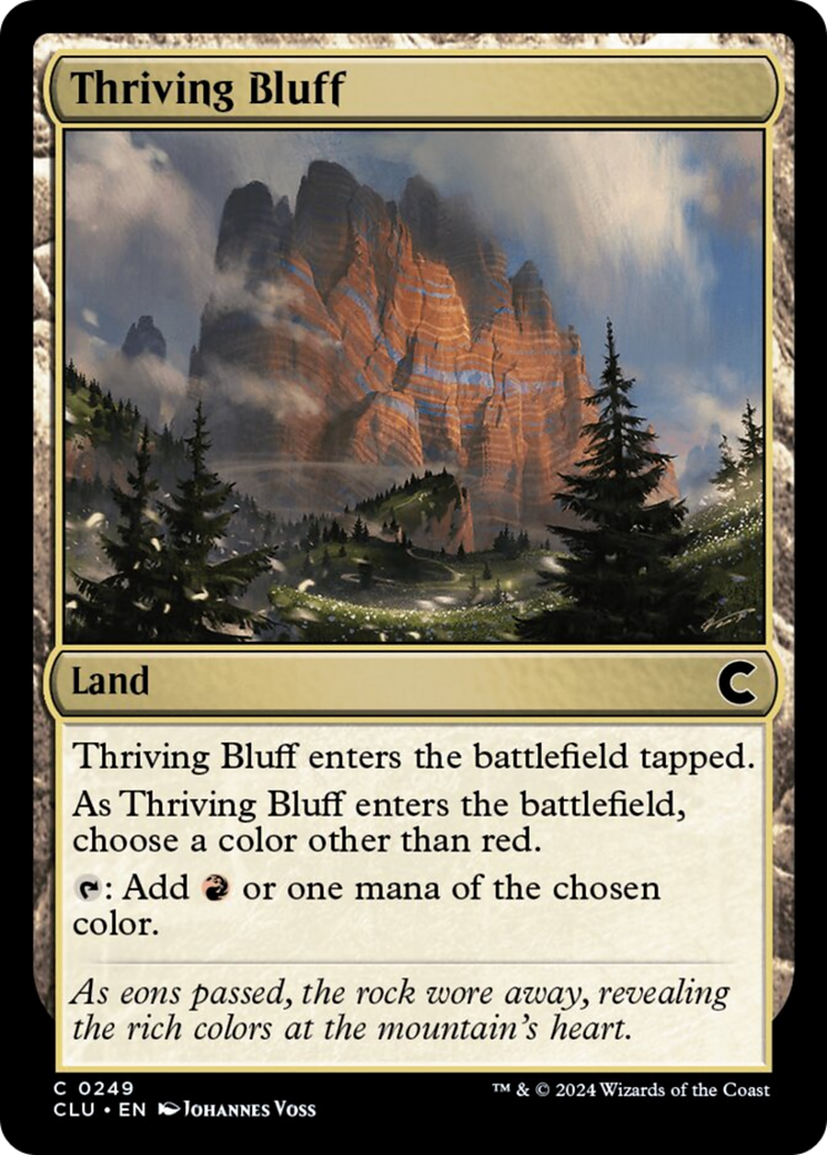 Thriving Bluff [Ravnica: Clue Edition] | Spectrum Games