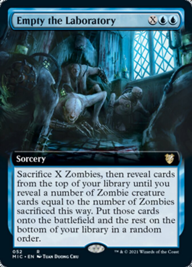 Empty the Laboratory (Extended) [Innistrad: Midnight Hunt Commander] | Spectrum Games