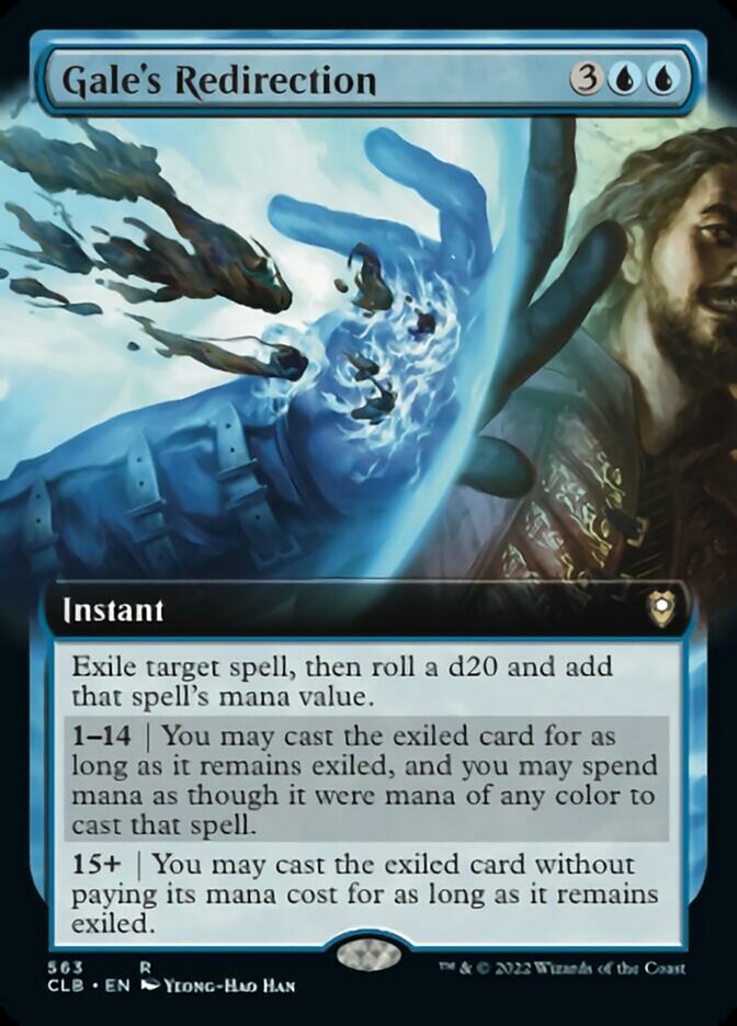 Gale's Redirection (Extended Art) [Commander Legends: Battle for Baldur's Gate] | Spectrum Games