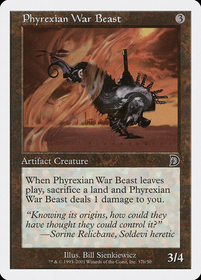 Phyrexian War Beast (Signature on Right) [Deckmasters] | Spectrum Games