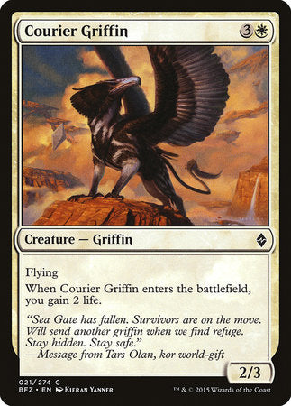 Courier Griffin [Battle for Zendikar] | Spectrum Games