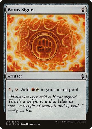 Boros Signet [Commander Anthology] | Spectrum Games