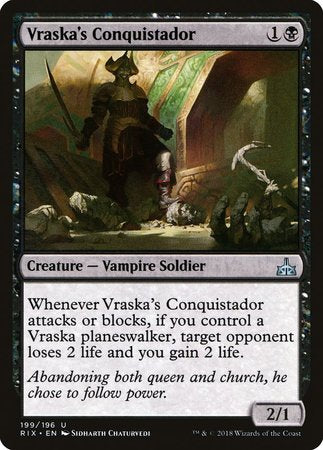 Vraska's Conquistador [Rivals of Ixalan] | Spectrum Games