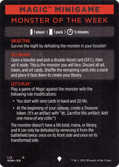 Monster of The Week (Magic Minigame) [Innistrad: Crimson Vow Minigame] | Spectrum Games
