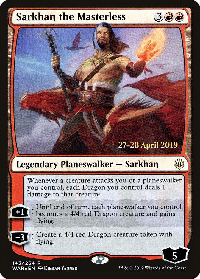 Sarkhan the Masterless  [War of the Spark Prerelease Promos] | Spectrum Games