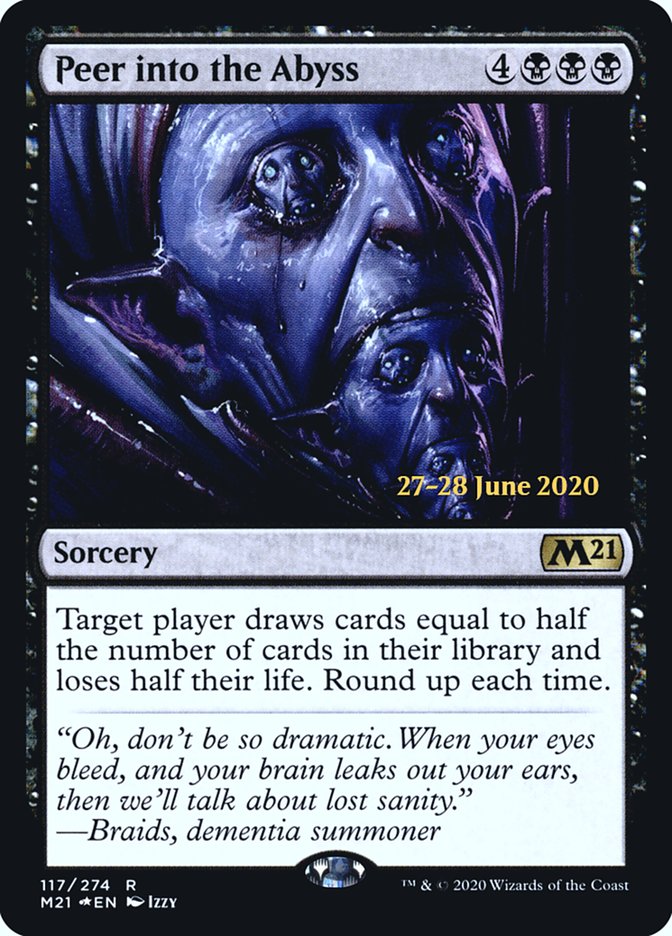 Peer into the Abyss  [Core Set 2021 Prerelease Promos] | Spectrum Games