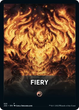 Fiery Theme Card [Jumpstart 2022 Front Cards] | Spectrum Games