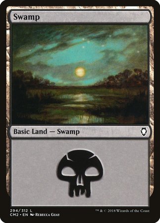 Swamp (294) [Commander Anthology Volume II] | Spectrum Games