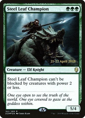 Steel Leaf Champion [Dominaria Promos] | Spectrum Games