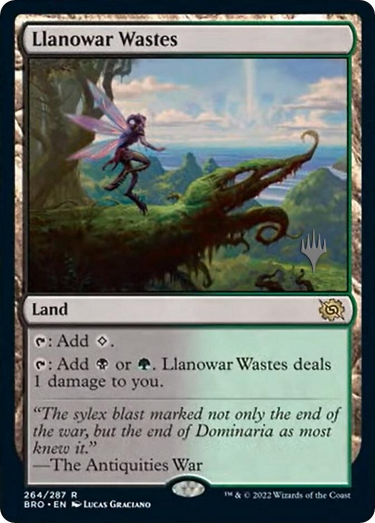 Llanowar Wastes (Promo Pack) [The Brothers' War Promos] | Spectrum Games