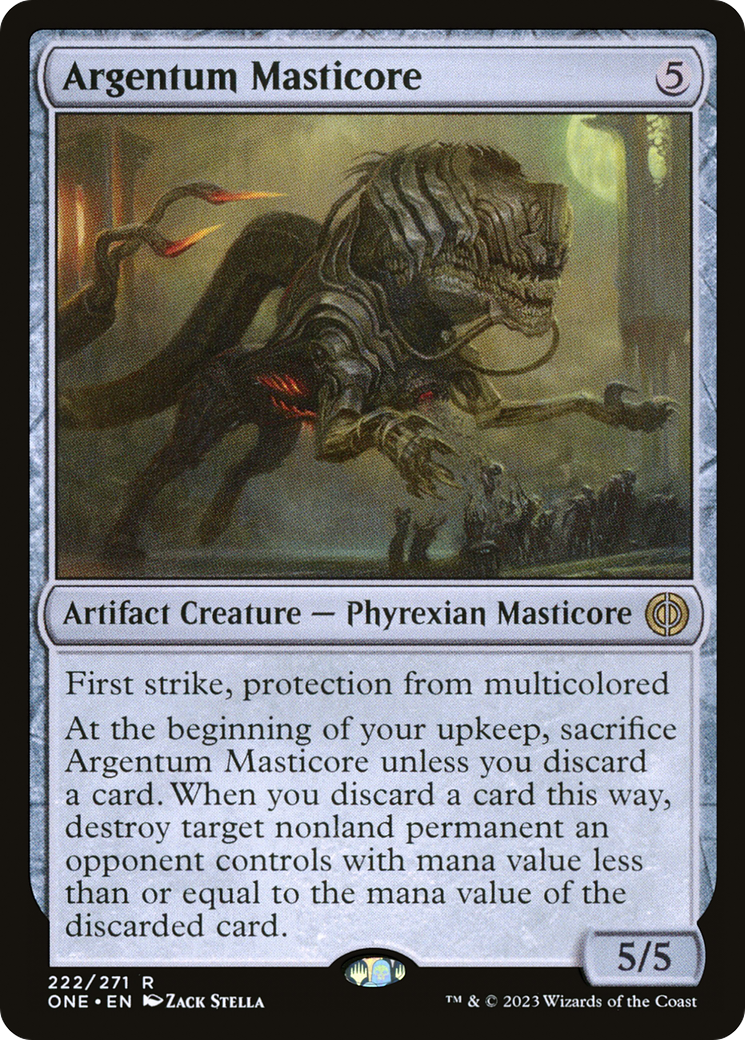 Argentum Masticore [Phyrexia: All Will Be One] | Spectrum Games