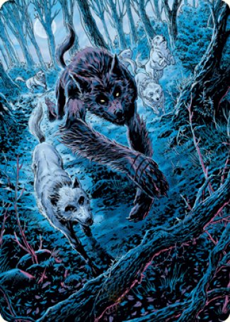 Untamed Pup Art Card [Innistrad: Midnight Hunt Art Series] | Spectrum Games