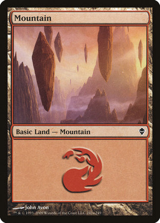 Mountain (242a) [Zendikar] | Spectrum Games