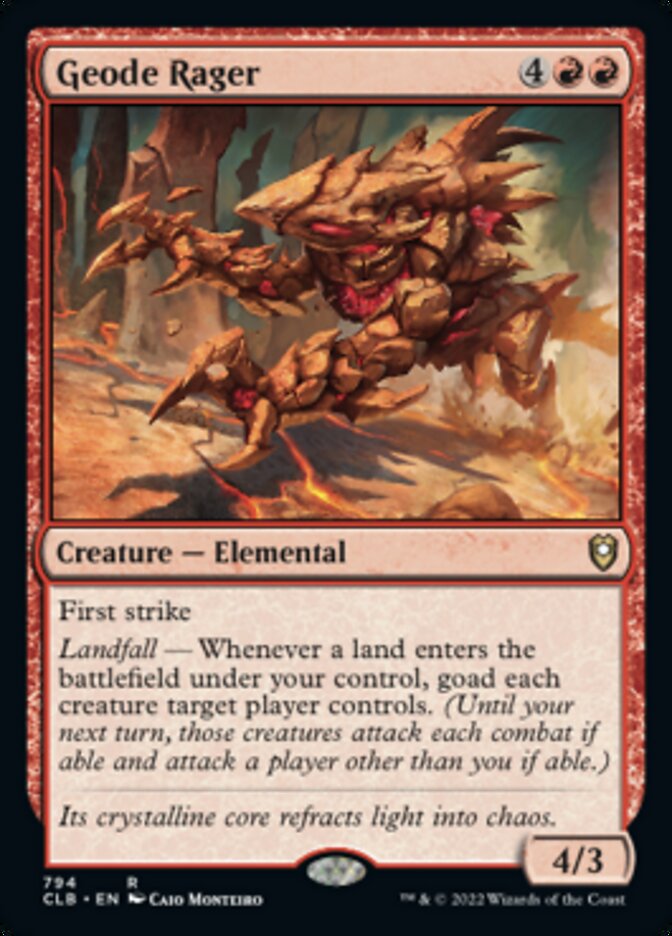 Geode Rager [Commander Legends: Battle for Baldur's Gate] | Spectrum Games
