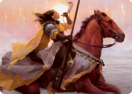 Sunrise Cavalier Art Card [Innistrad: Midnight Hunt Art Series] | Spectrum Games