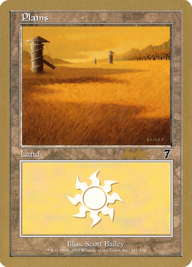 Plains (bk341) (Brian Kibler) [World Championship Decks 2002] | Spectrum Games