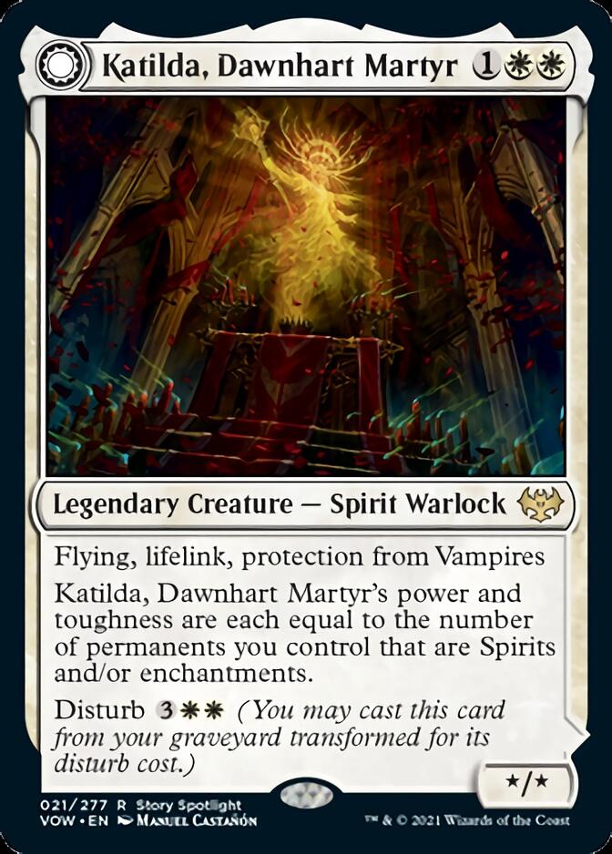 Katilda, Dawnhart Martyr // Katilda's Rising Dawn [Innistrad: Crimson Vow] | Spectrum Games