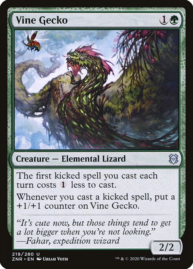 Vine Gecko [Zendikar Rising] | Spectrum Games