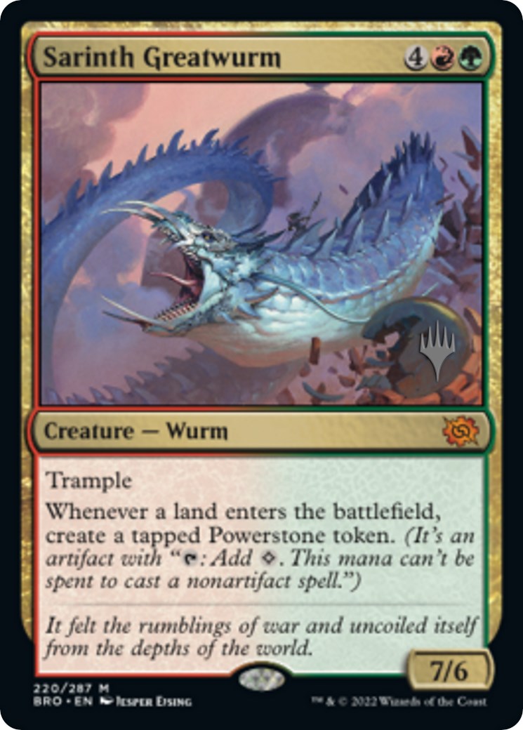 Sarinth Greatwurm (Promo Pack) [The Brothers' War Promos] | Spectrum Games
