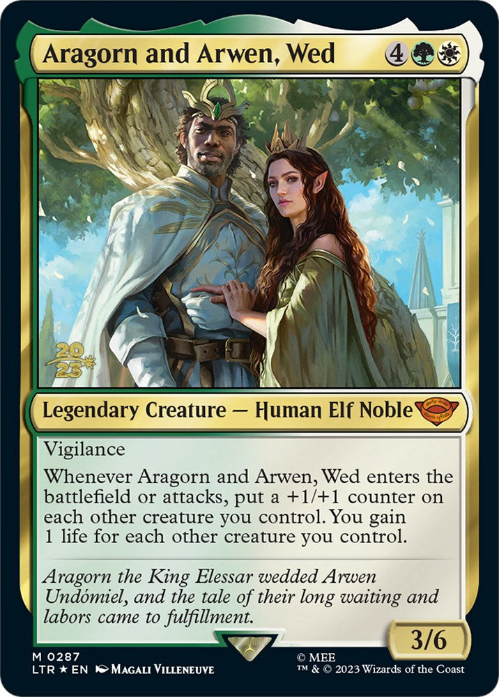 Aragorn and Arwen, Wed [The Lord of the Rings: Tales of Middle-Earth Prerelease Promos] | Spectrum Games