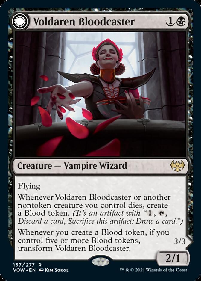 Voldaren Bloodcaster // Bloodbat Summoner [Innistrad: Crimson Vow] | Spectrum Games