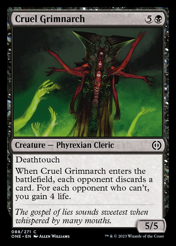 Cruel Grimnarch [Phyrexia: All Will Be One] | Spectrum Games