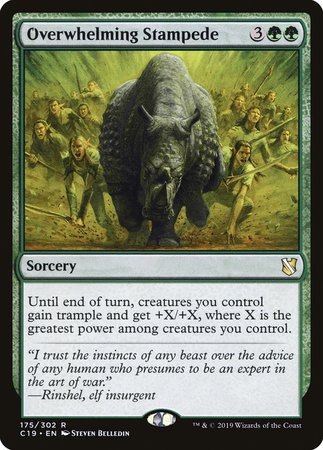 Overwhelming Stampede [Commander 2019] | Spectrum Games