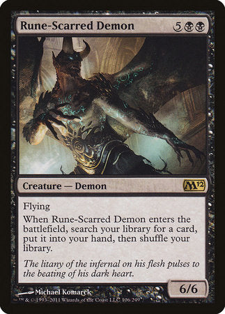 Rune-Scarred Demon [Magic 2012] | Spectrum Games