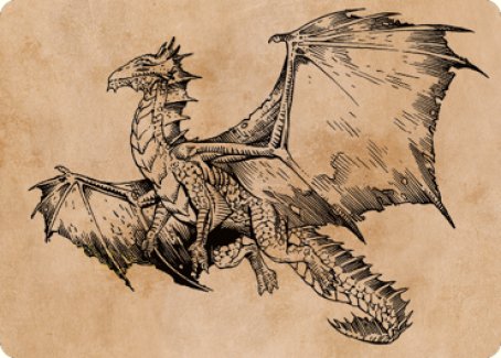 Ancient Bronze Dragon Art Card (58) [Commander Legends: Battle for Baldur's Gate Art Series] | Spectrum Games
