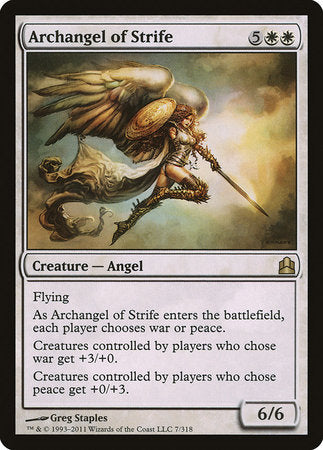 Archangel of Strife [Commander 2011] | Spectrum Games