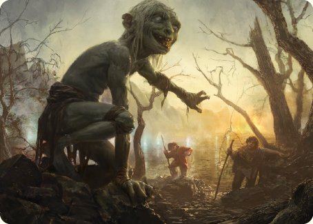 Smeagol, Helpful Guide Art Card [The Lord of the Rings: Tales of Middle-earth Art Series] | Spectrum Games