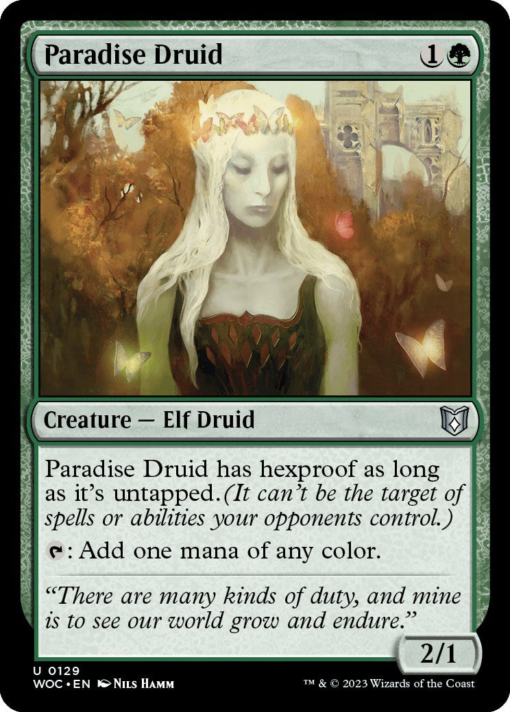 Paradise Druid [Wilds of Eldraine Commander] | Spectrum Games