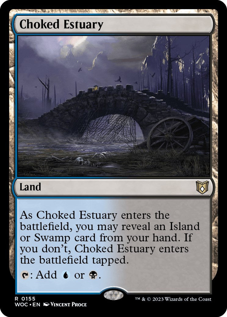 Choked Estuary [Wilds of Eldraine Commander] | Spectrum Games