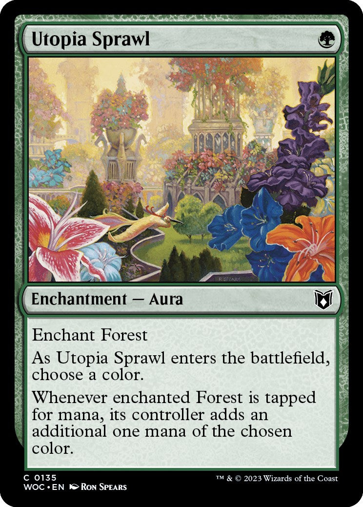 Utopia Sprawl [Wilds of Eldraine Commander] | Spectrum Games