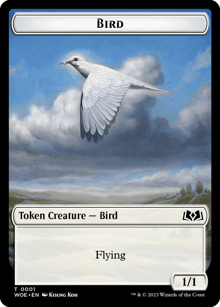 Bird Token [Wilds of Eldraine Tokens] | Spectrum Games