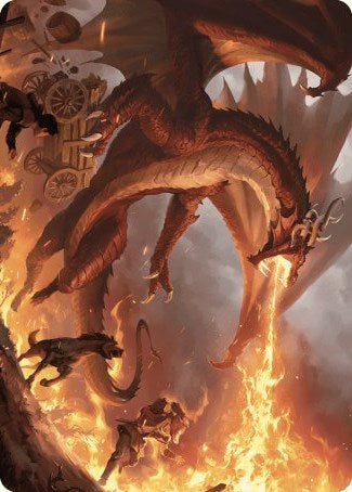 Realm-Scorcher Hellkite Art Card [Wilds of Eldraine Art Series] | Spectrum Games