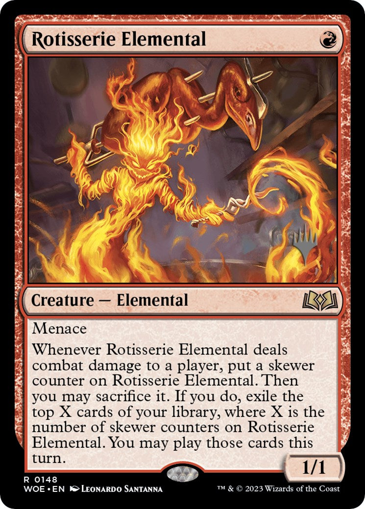 Rotisserie Elemental (Promo Pack) [Wilds of Eldraine Promos] | Spectrum Games