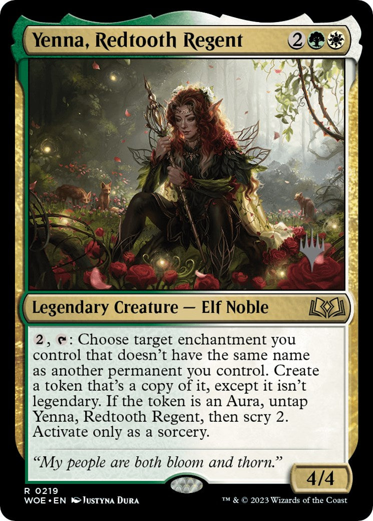 Yenna, Redtooth Regent (Promo Pack) [Wilds of Eldraine Promos] | Spectrum Games