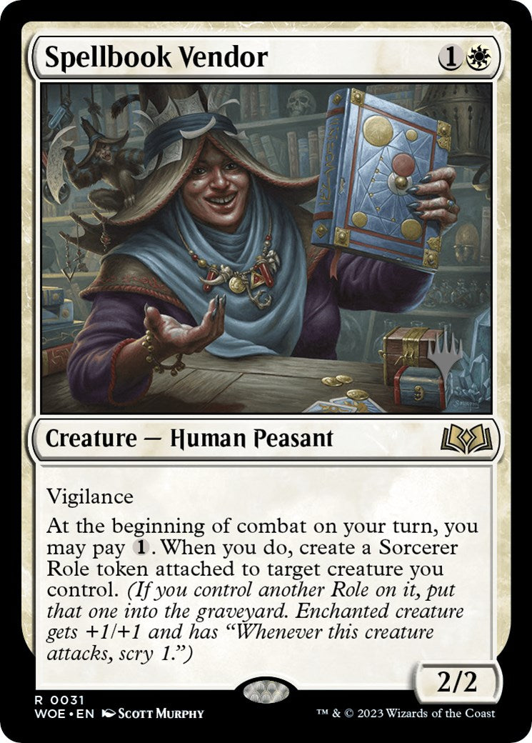 Spellbook Vendor (Promo Pack) [Wilds of Eldraine Promos] | Spectrum Games