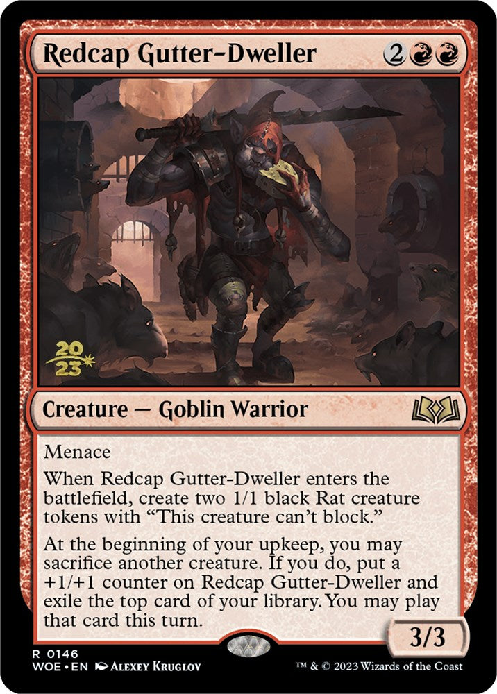 Redcap Gutter-Dweller [Wilds of Eldraine Prerelease Promos] | Spectrum Games