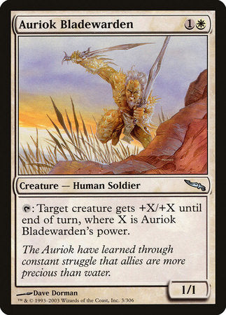 Auriok Bladewarden [Mirrodin] | Spectrum Games