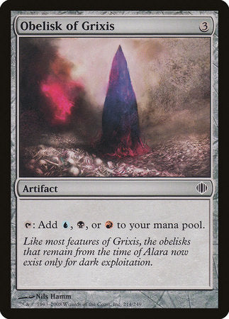 Obelisk of Grixis [Shards of Alara] | Spectrum Games