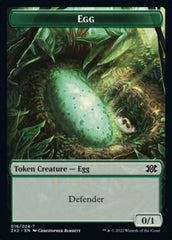 Egg // Phyrexian Golem Double-sided Token [Double Masters 2022 Tokens] | Spectrum Games