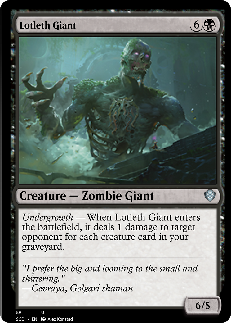 Lotleth Giant [Starter Commander Decks] | Spectrum Games