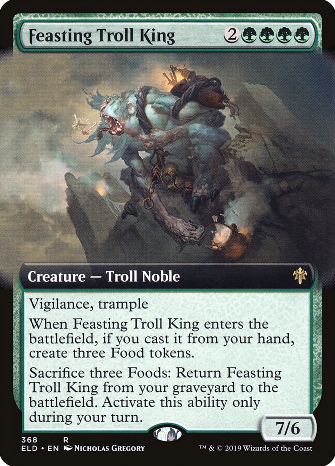 Feasting Troll King (Extended Art) [Throne of Eldraine] | Spectrum Games