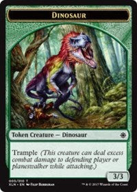 Dinosaur // Treasure (009) Double-sided Token [Ixalan Tokens] | Spectrum Games