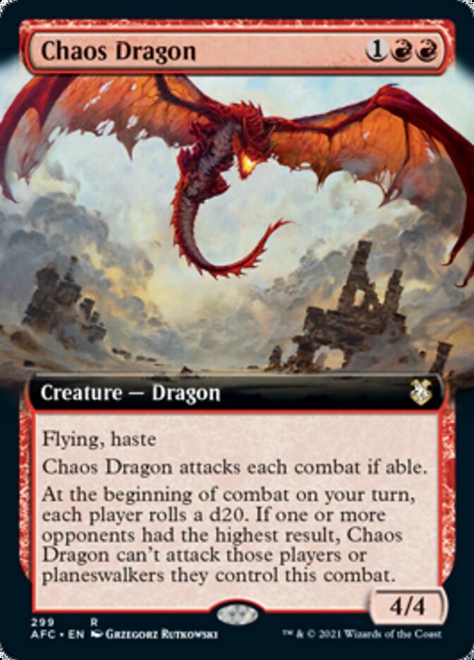 Chaos Dragon (Extended) [Dungeons & Dragons: Adventures in the Forgotten Realms Commander] | Spectrum Games