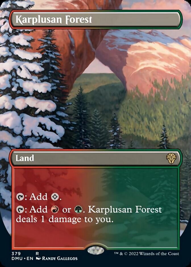 Karplusan Forest (Borderless Alternate Art) [Dominaria United] | Spectrum Games