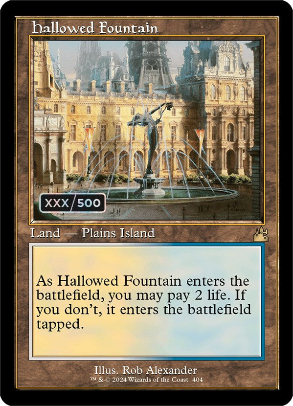 Hallowed Fountain (Retro) (Serialized) [Ravnica Remastered] | Spectrum Games